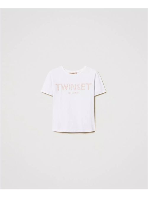 t-shirt woman white TWINSET | TT2042/12518